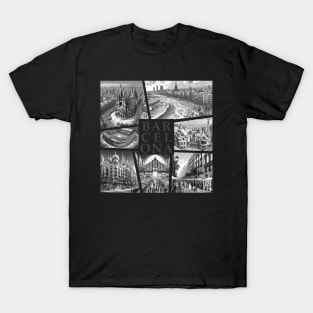 SPANISH CITY - BARCELONA - TRAVEL -3 T-Shirt